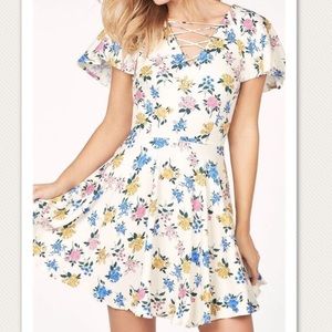 Floral mini dress